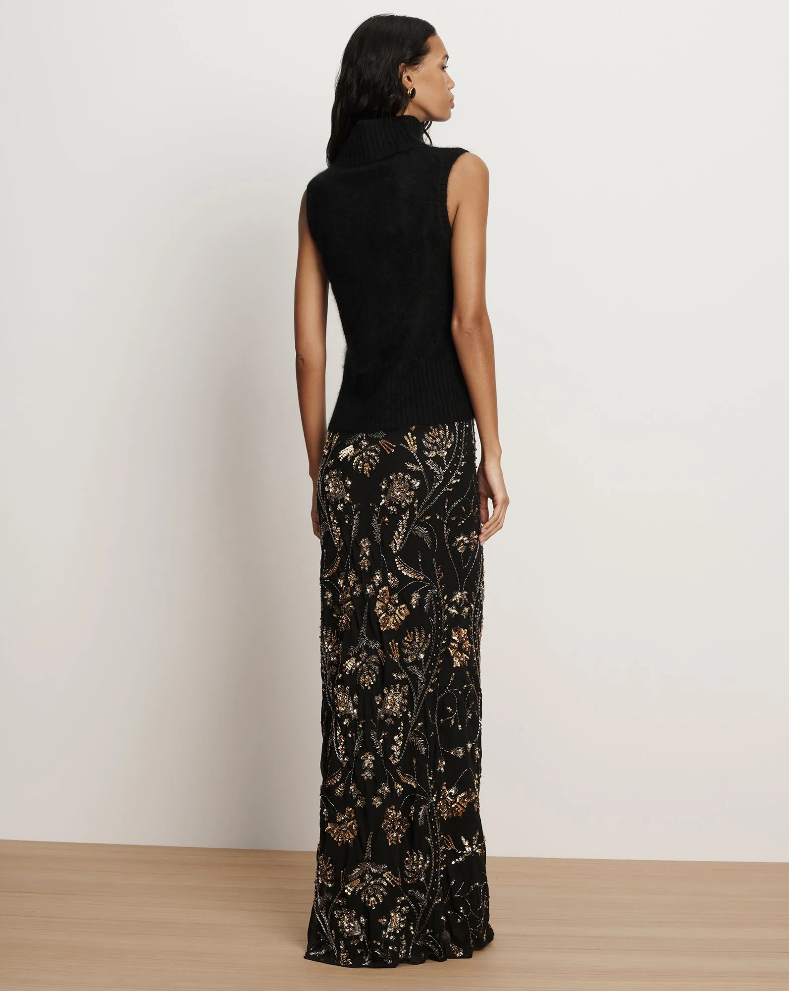 Mazzy Brushed Cashmere Sleeveless Sweater Thermal Insulation