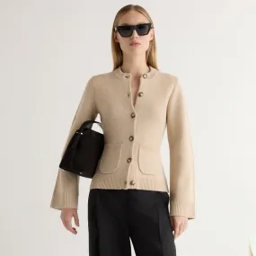 Ethical Production Knitwear Anti Pilling Surface Eames Organic Cotton-Wool Cardigan