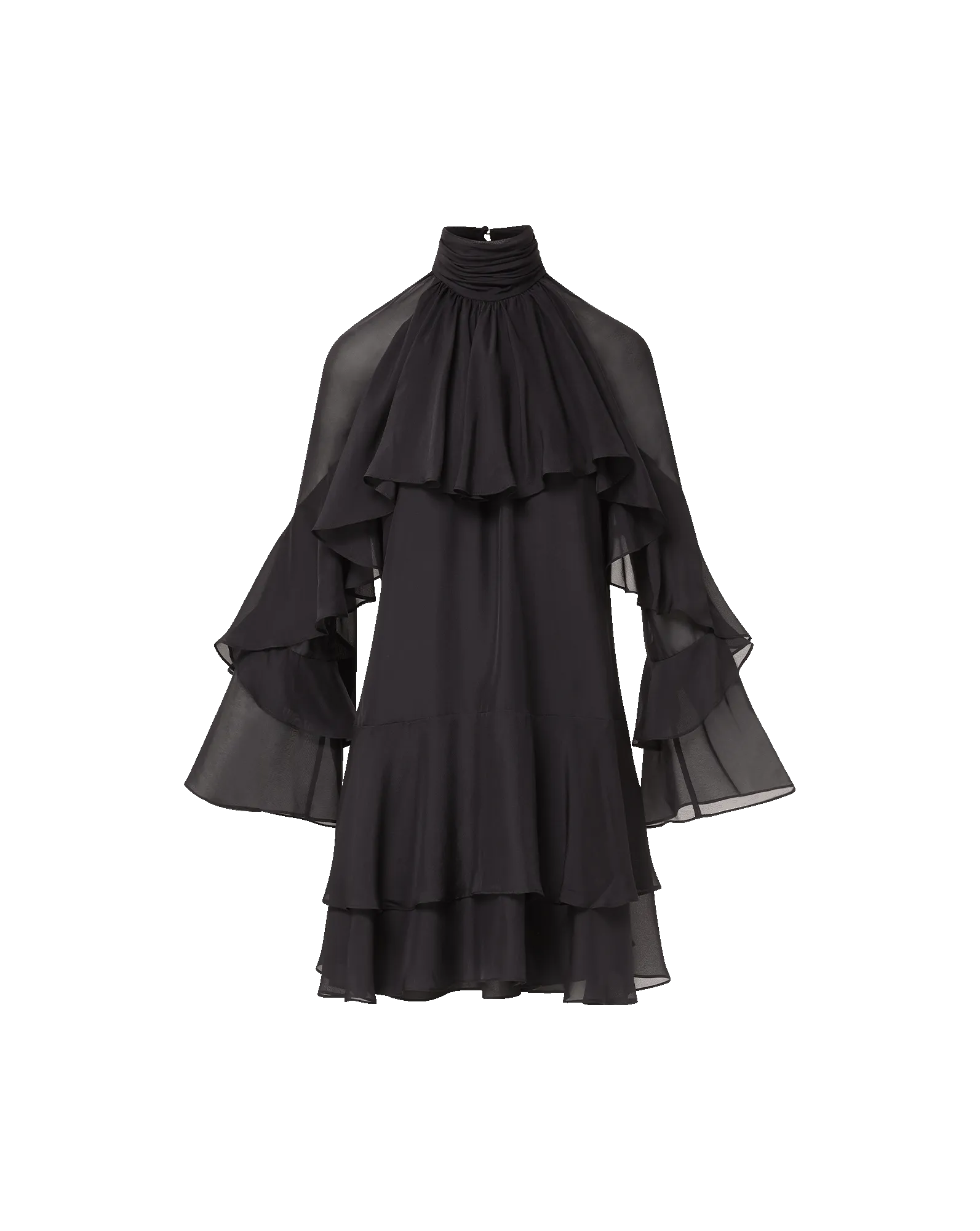 Adlington Silk Mini Dress Olive Fresh