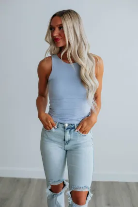 Demi Basic Tank - Powder Blue salt water use Non Restrictive