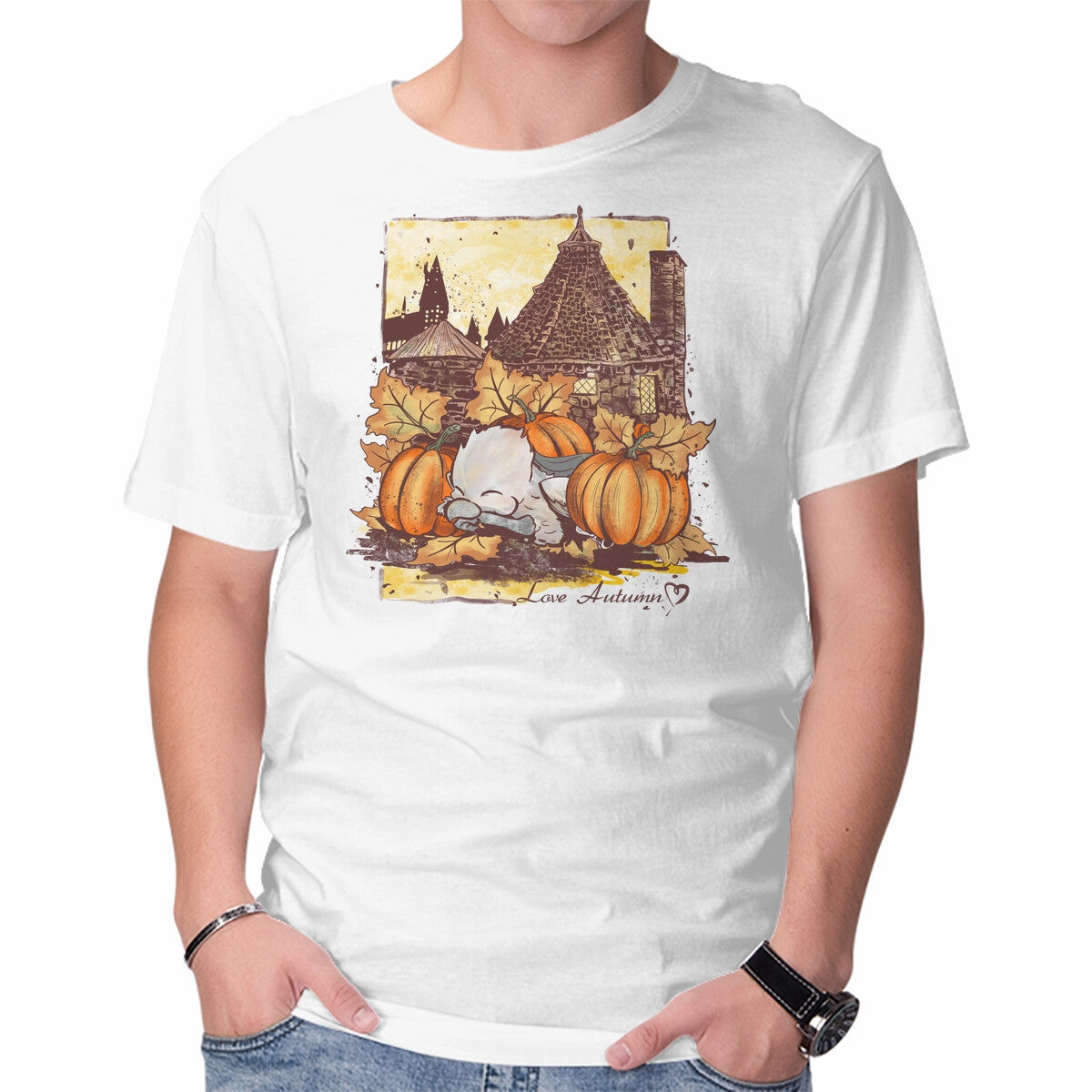 Relaxed fit wear Printed Logo Love Autumn