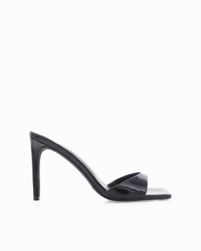ESMERALDA - BLACK PATENT Charity Chic Shock Ease