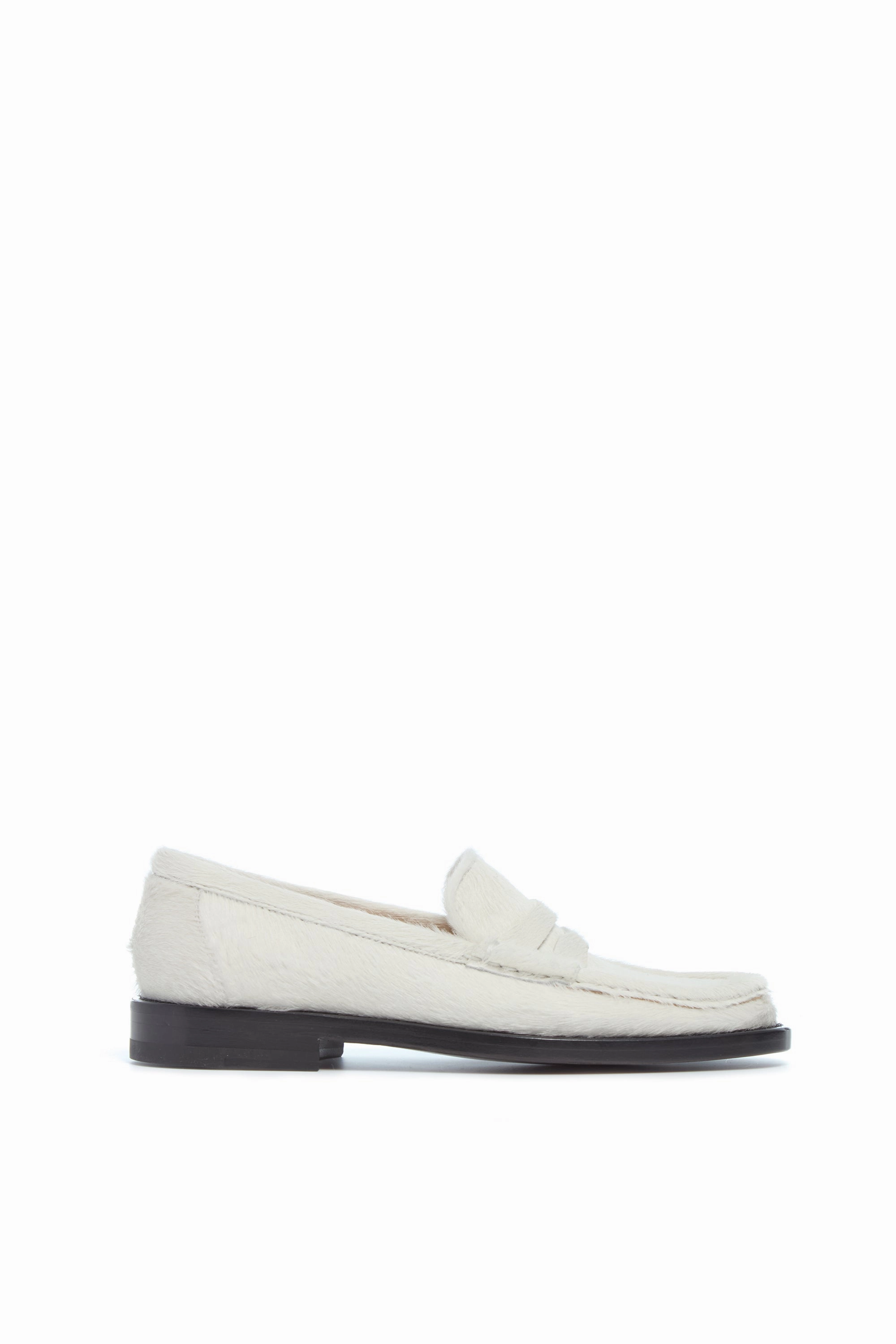 Breathable Pierre Loafer in Ivory Pony Hair
