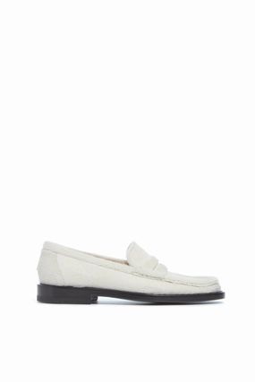 Breathable Pierre Loafer in Ivory Pony Hair