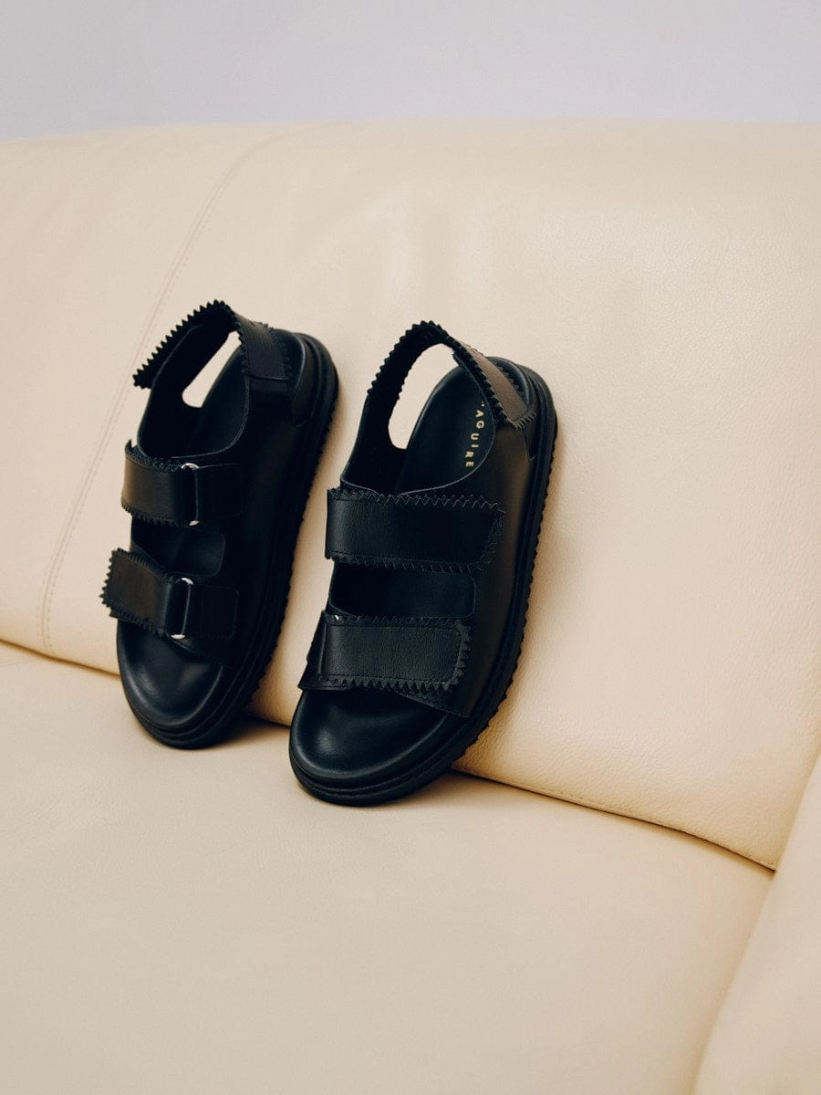 Tavira Black Sandal Arch Ease Sunny Mood