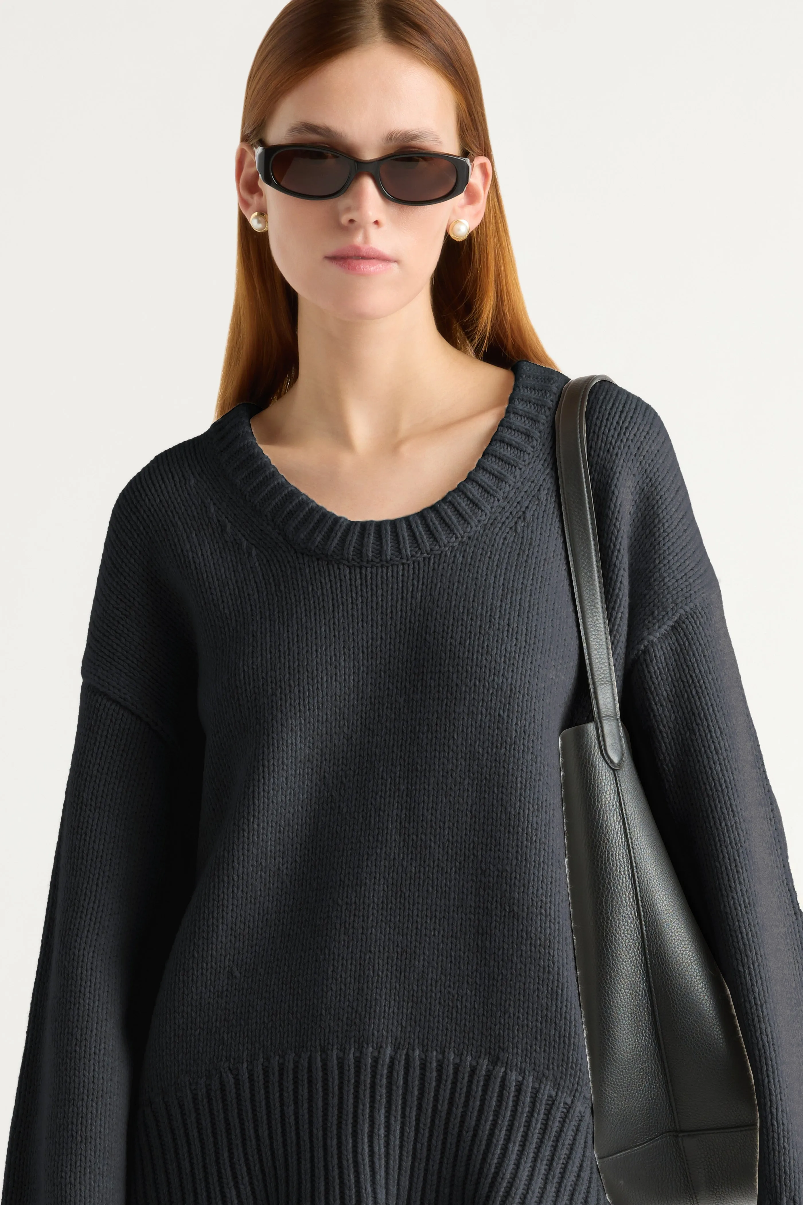 Archie Deep U-Neck Sweater Effortless Layering
