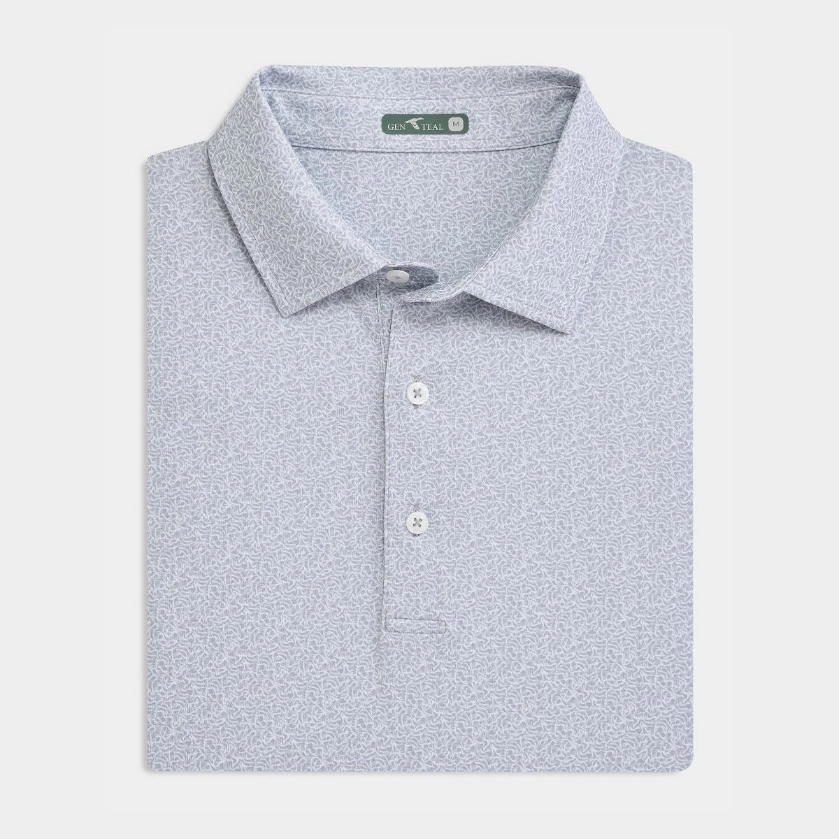 Breathable Textile Frost Antlers Printed Performance Polo