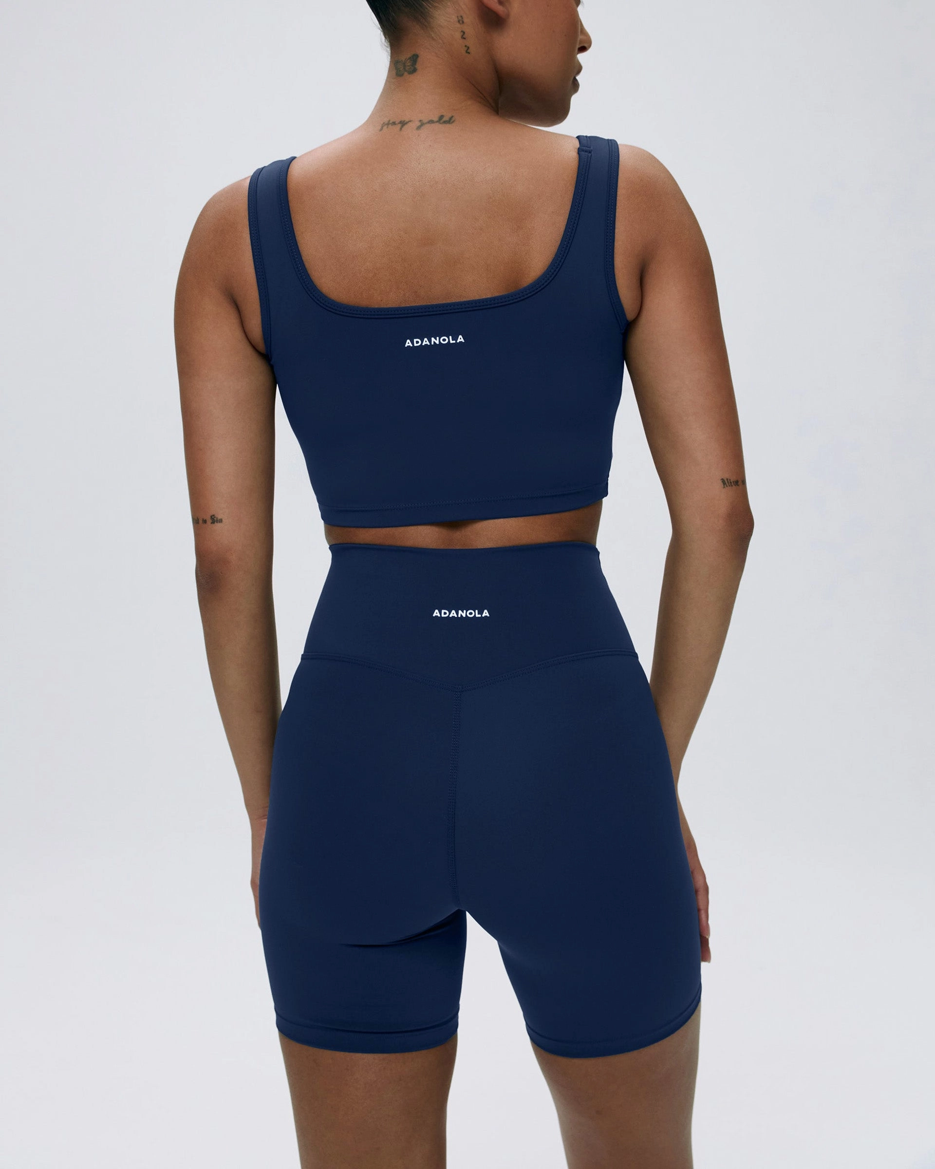 Ultimate Crop Shorts - Navy Blue Airy Feel Performance Fit