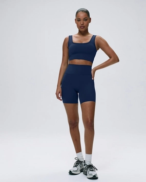 Ultimate Crop Shorts - Navy Blue Smart Fit