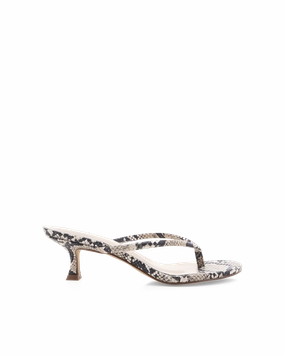 Soft foam Square Toe ESTI - ECRU SNAKE