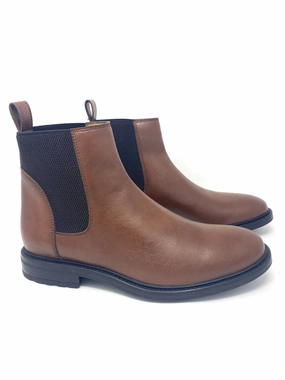 Oscar Chelsea Boot in Tan from Novacas Comfortable Feeling Wine Rich