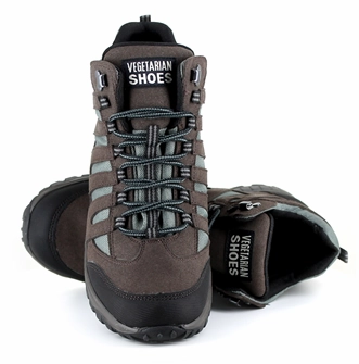 Approach Mid Brown Hiking Boot from Vegetarian Shoes Sleek Shape Dry Comfort