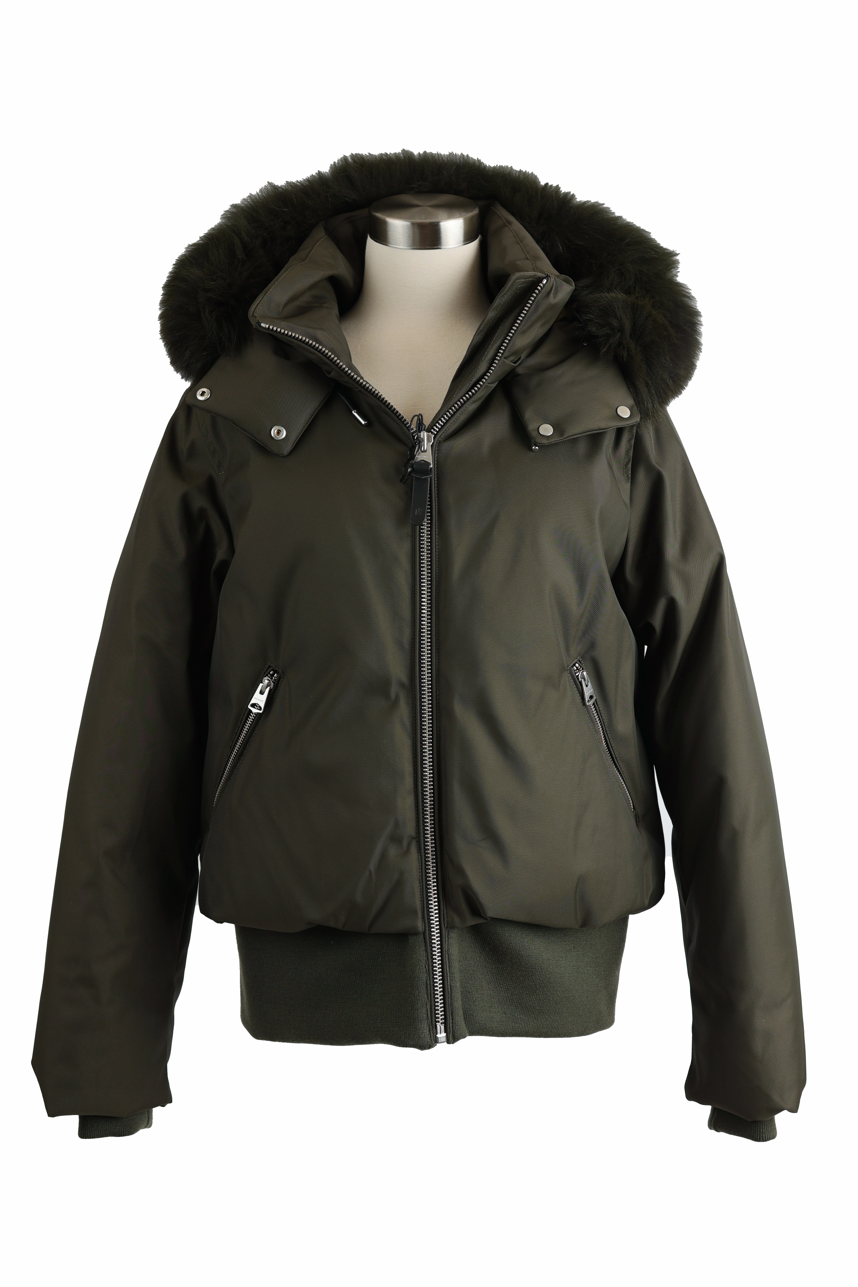 Quilted Interior Quick Access Closures Cory Down Filled Fur Trim W/ Fur Hood