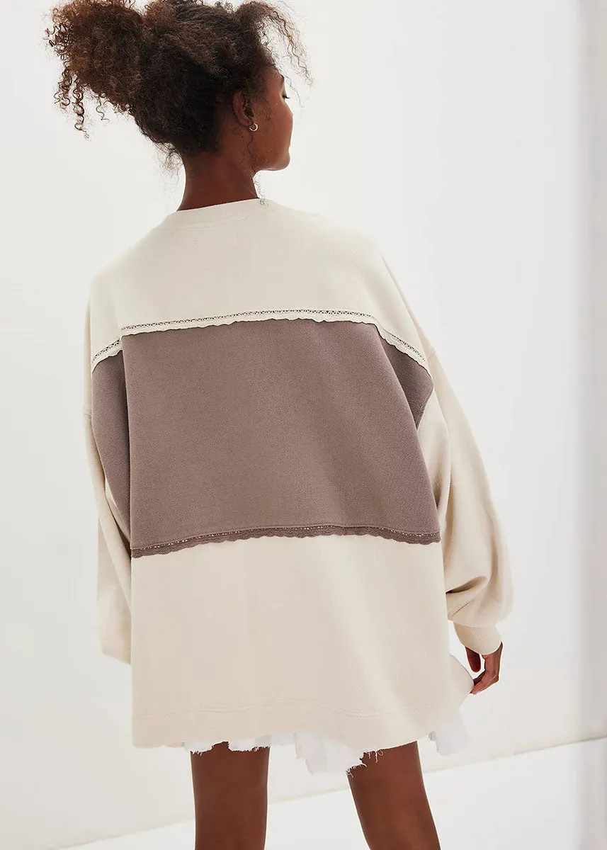 Strawberry Sweatshirt - Summer Sand Combo Layering Style