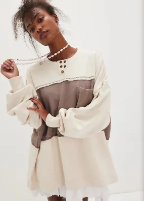 Strawberry Sweatshirt - Summer Sand Combo Chilly Days