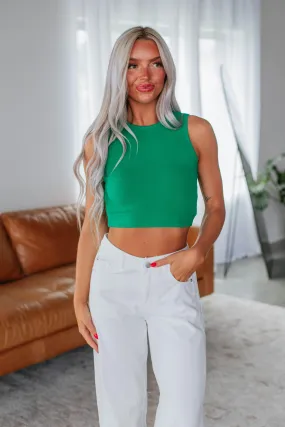 Willa Ribbed Tank - Apple Ribbed Trim Urban Fresh