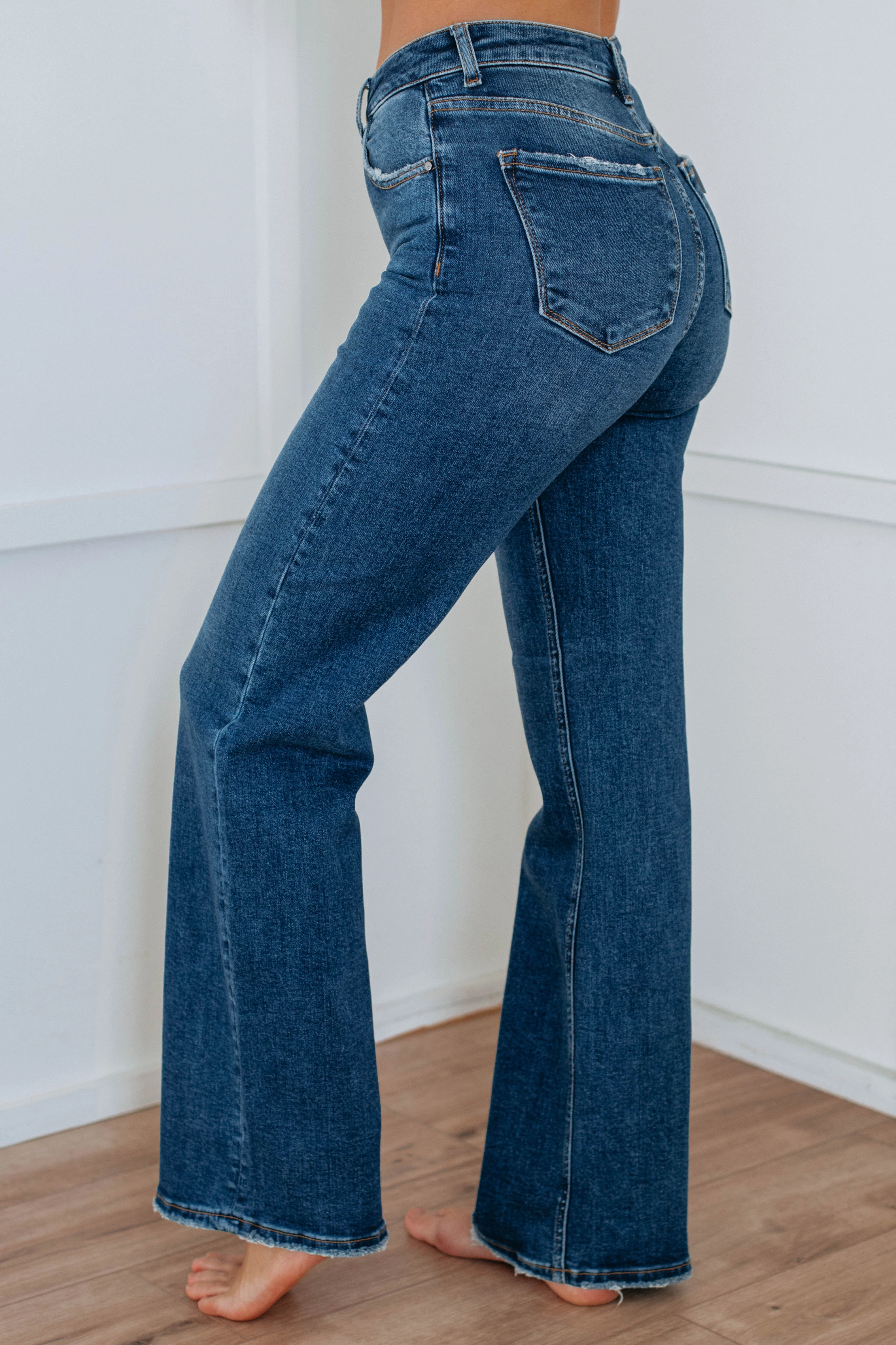 Daily Choice Night Out City Walk Minimalist Jenea Risen Jeans - Dark Wash