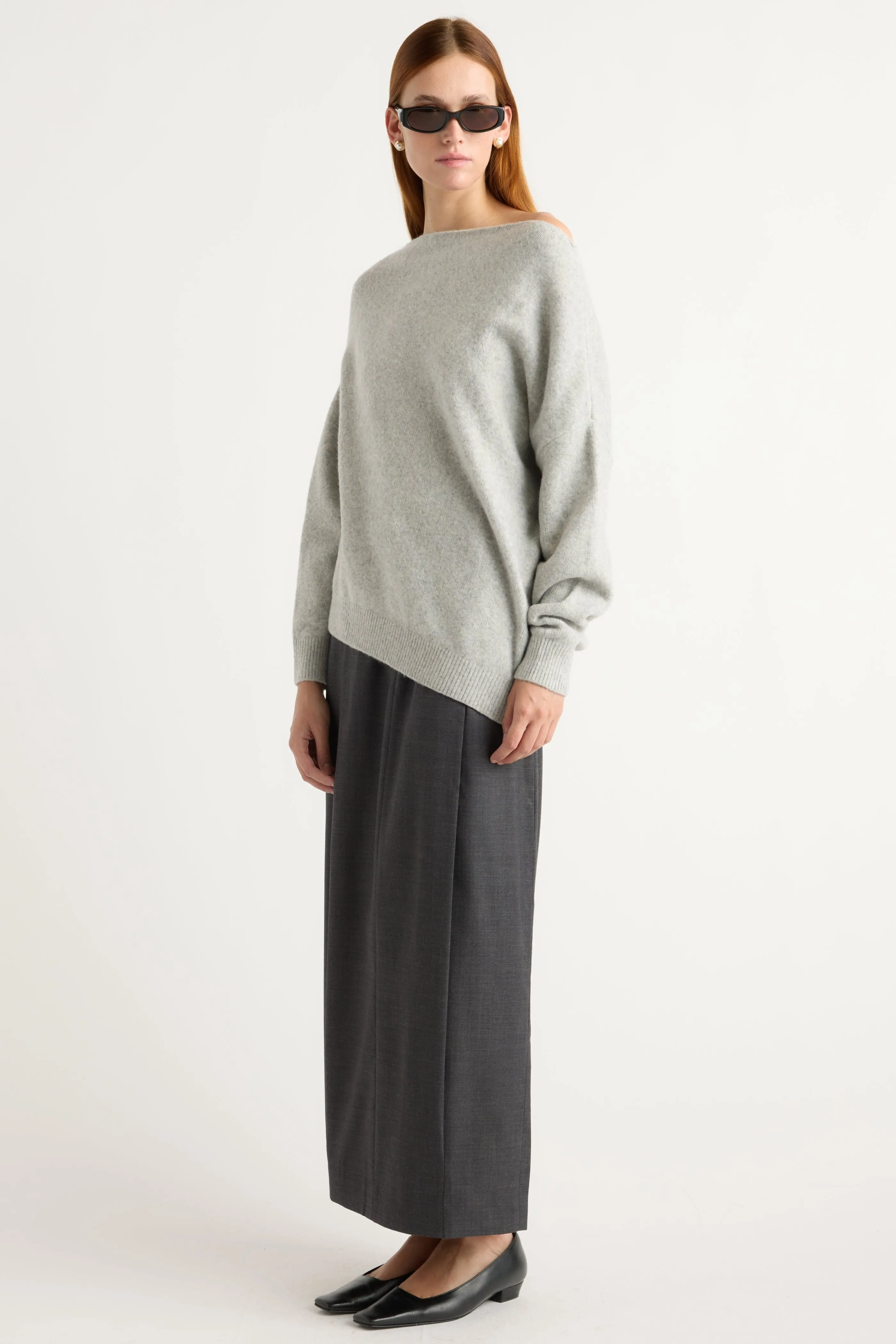 Iris Off-Shoulder Sweater Chilly Layer Perfect Knitwear