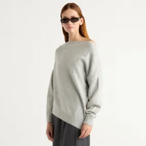 Iris Off-Shoulder Sweater Essential Wardrobe Sleek Fit
