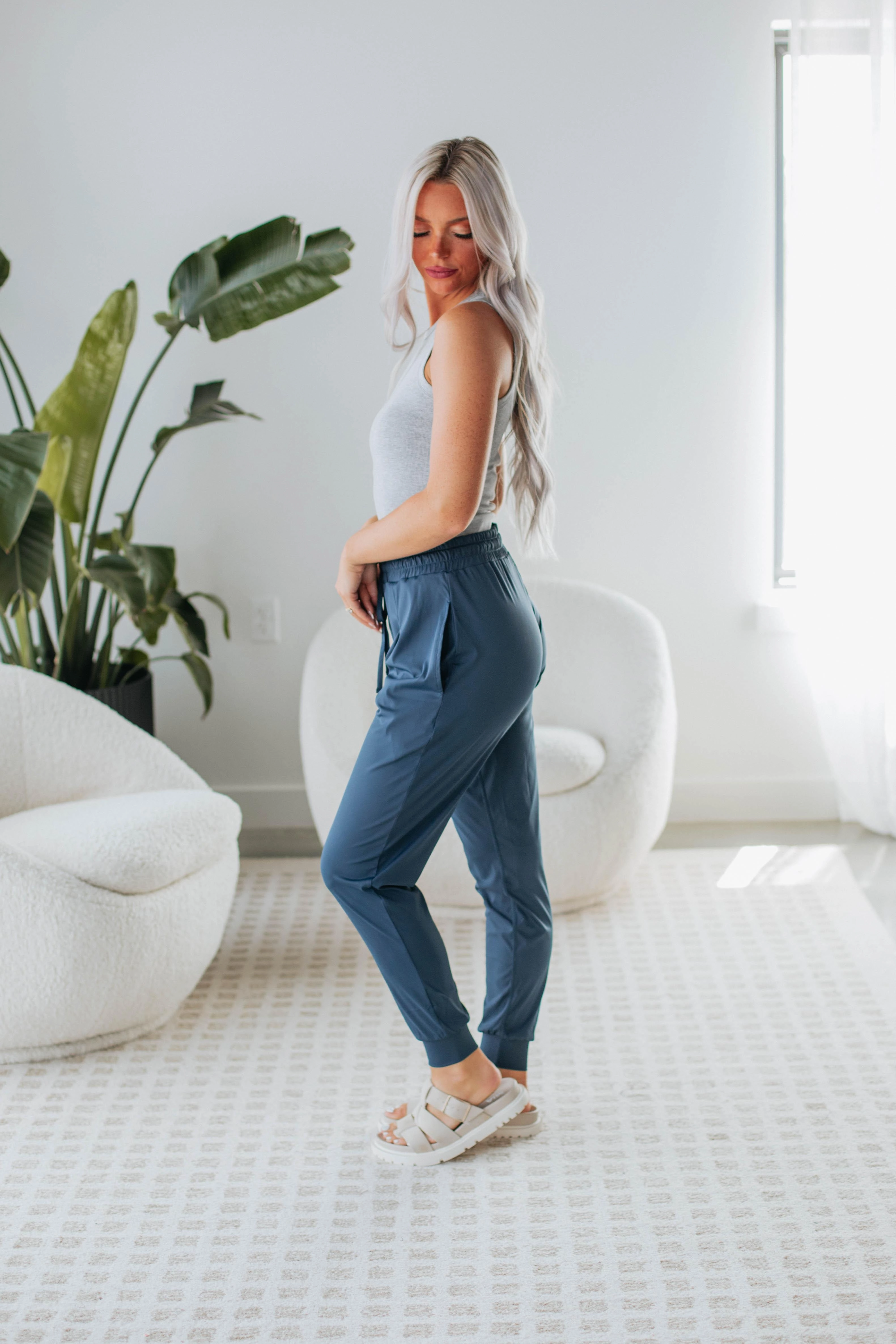 Brent Active Joggers - Midnight Flat Lock Seams Clean Cut