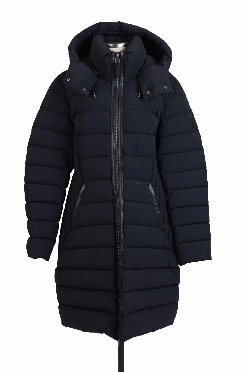 Reinforced Elbow Panels Farren Long Down Jacket