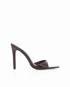 QUINBY - CHOCOLATE PATENT Ankle Strap