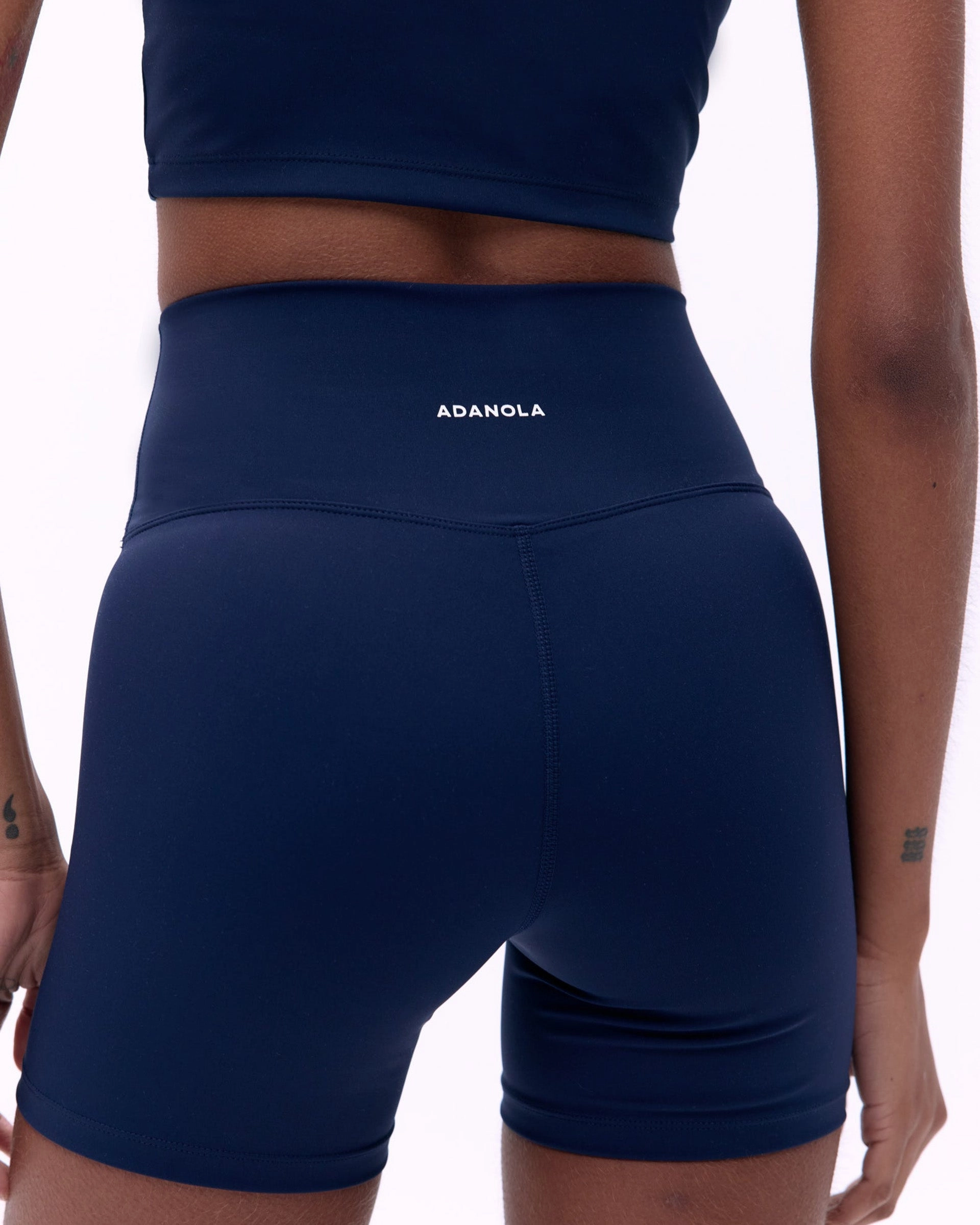 Ultimate Ultra Crop Shorts - Navy Blue Pocket Reinforcement Soft Touch
