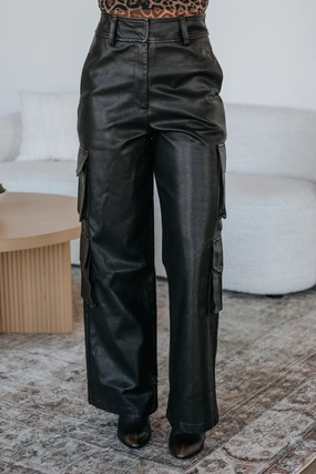Layered Protection Suki Cargo Leather Pants