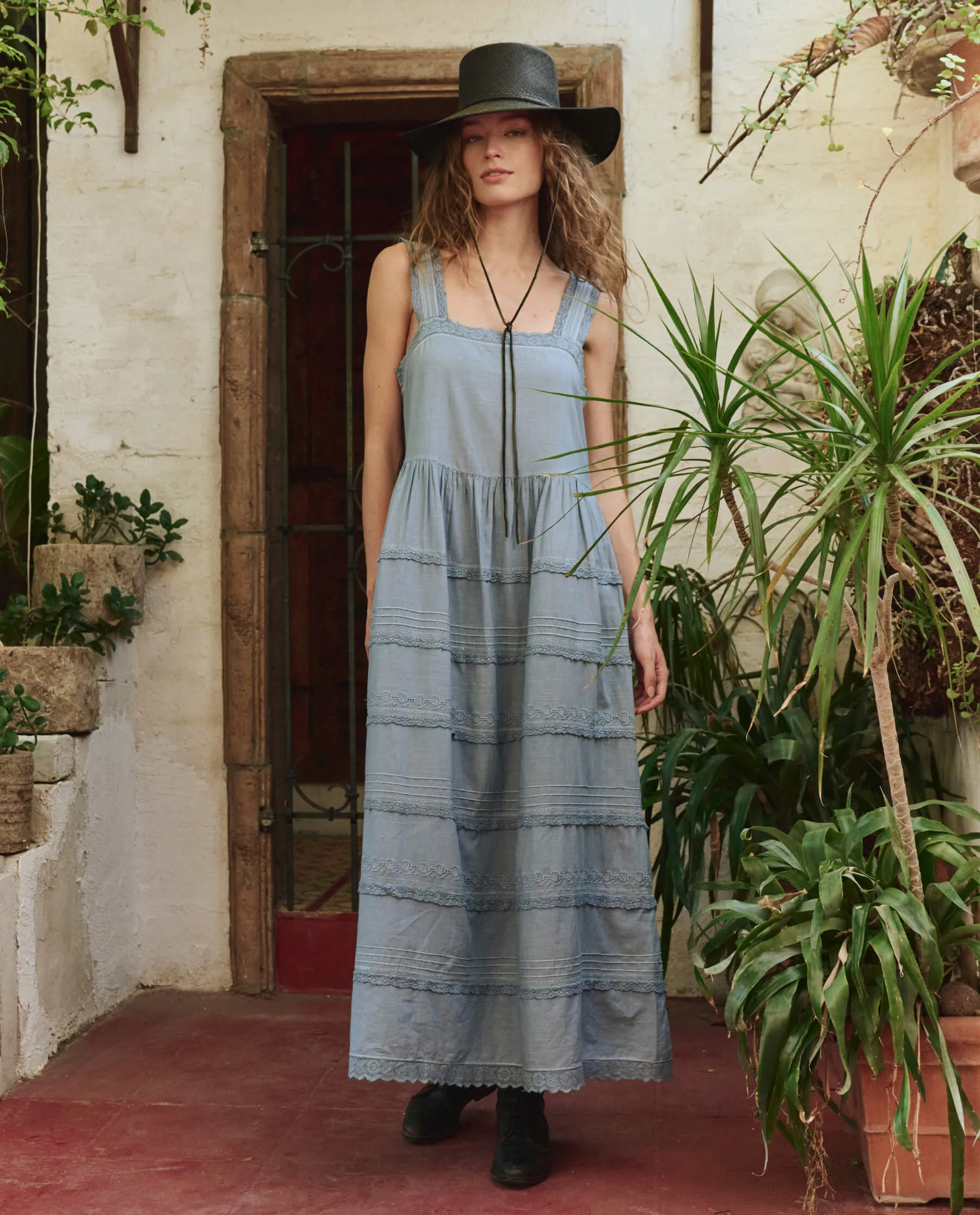 Knit Warm The Reverie Dress. -- Pale Blue