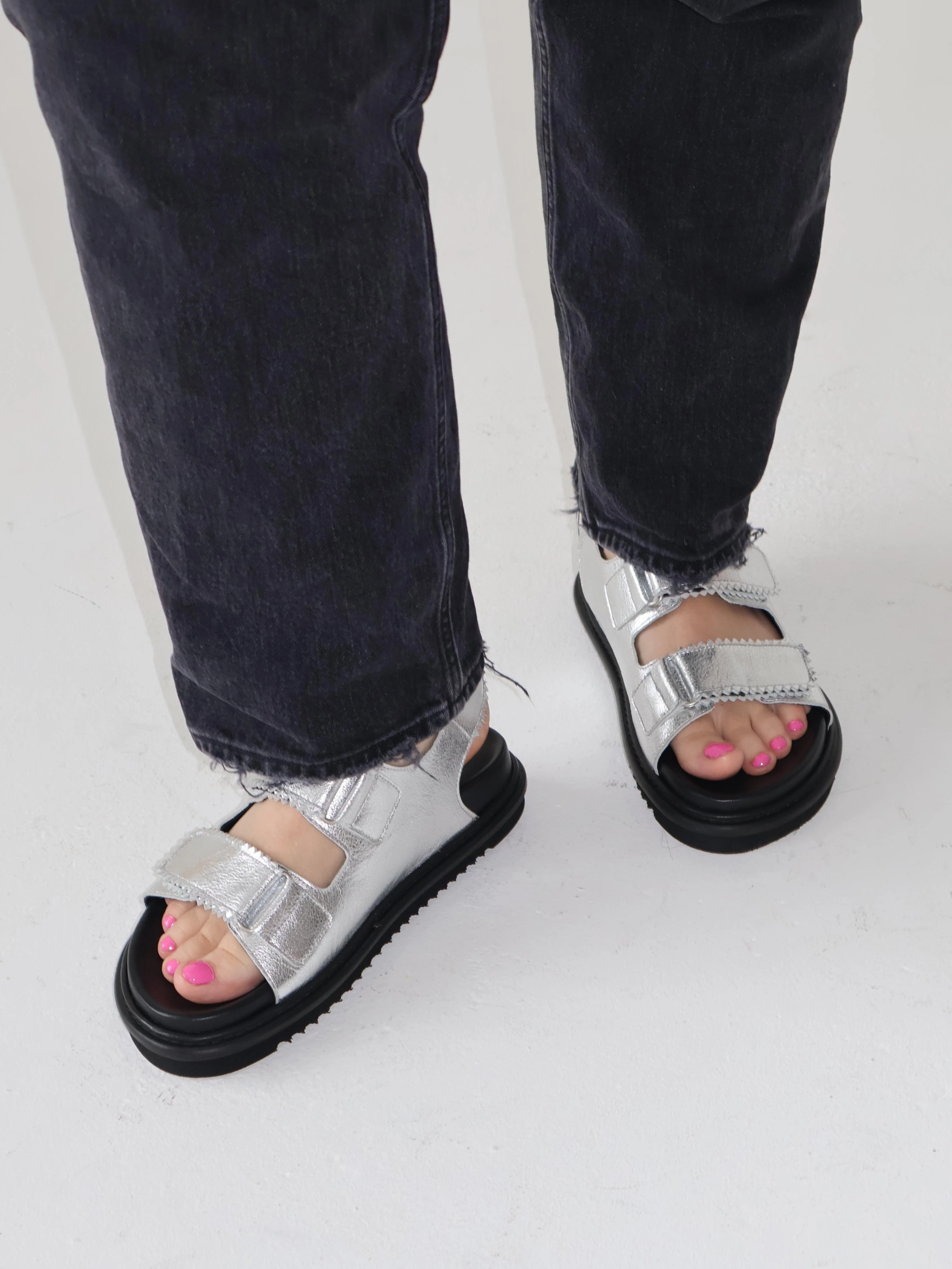 Tavira Silver Sandal Step Easy