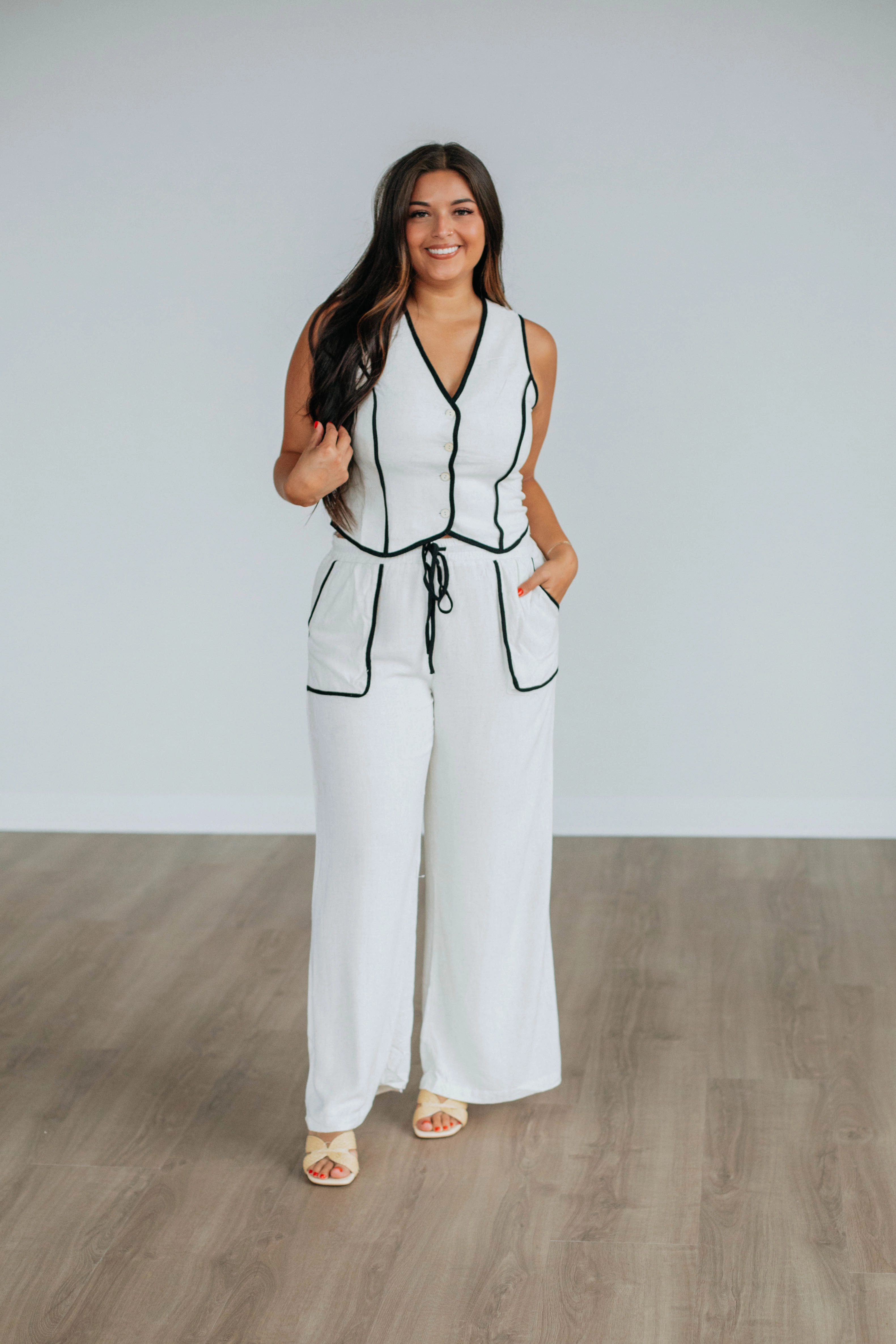 Talk Later Linen Pants Sporty Touch Modern Fit