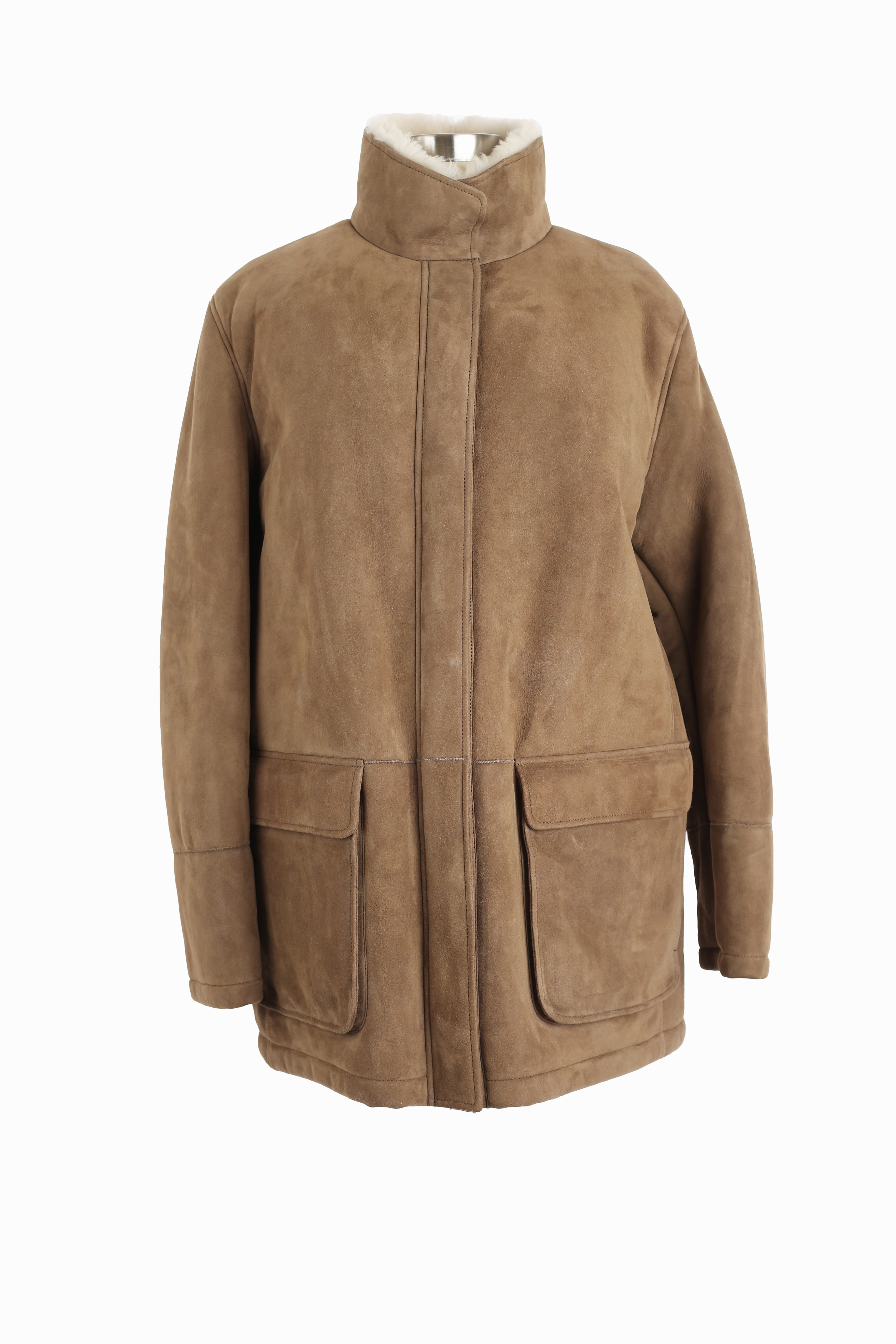 Voyager Suede Shearling Lined Parka Midweight Layer EcoFriendly Dye