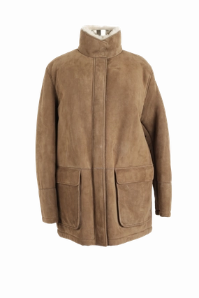 Voyager Suede Shearling Lined Parka Midweight Layer EcoFriendly Dye