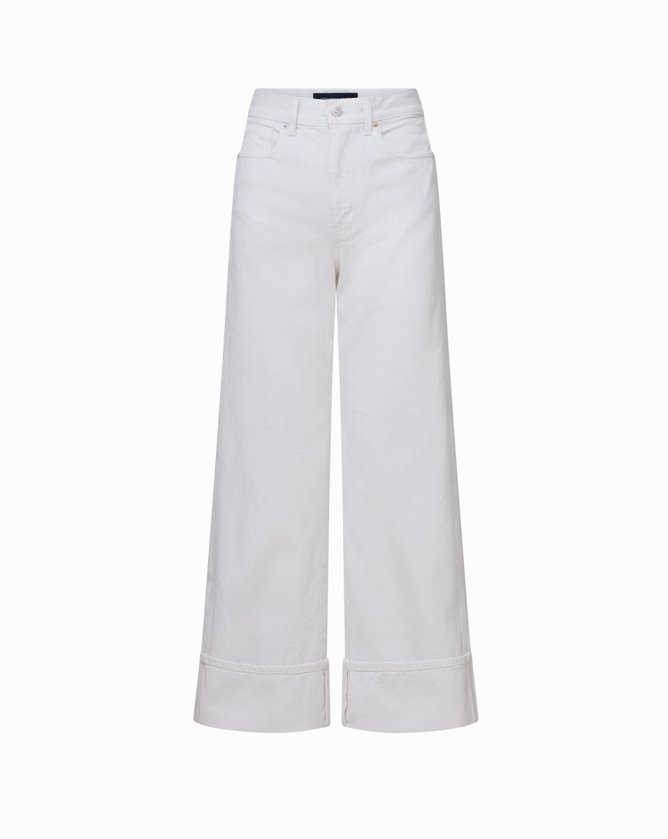 Taylor Cuffed Cropped Wide-Leg Jean Street Cool Heavy Duty Zipper Mechanism