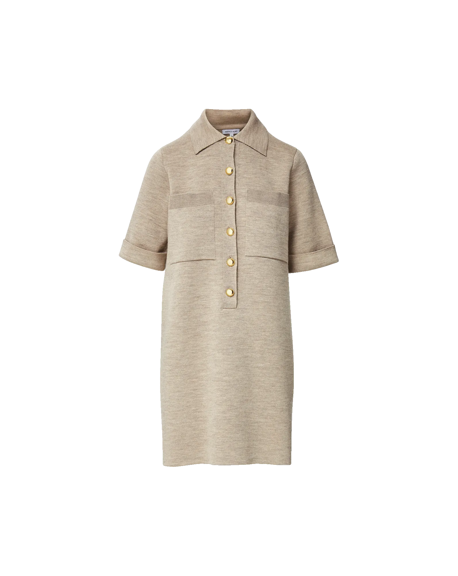 Relaxed Fit Madden Merino Wool Mini Shirtdress