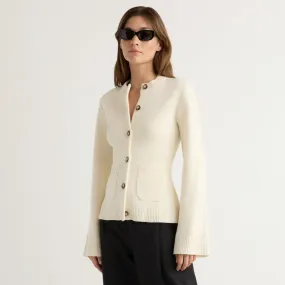 Eames Organic Cotton-Wool Cardigan Comfy Knit Outfit Ultimate Comfort