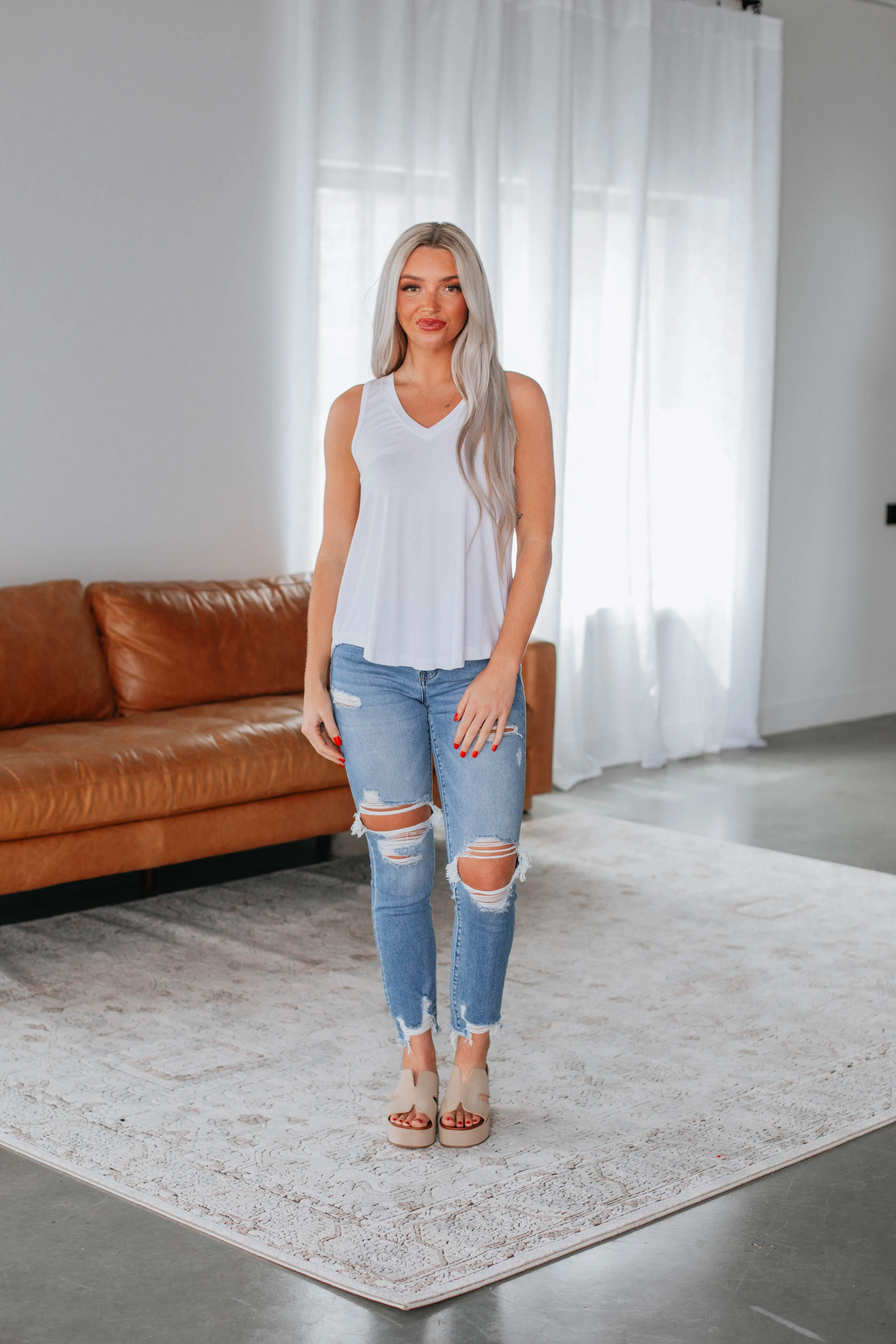 Rough Terrain Teyana Tank - Ivory