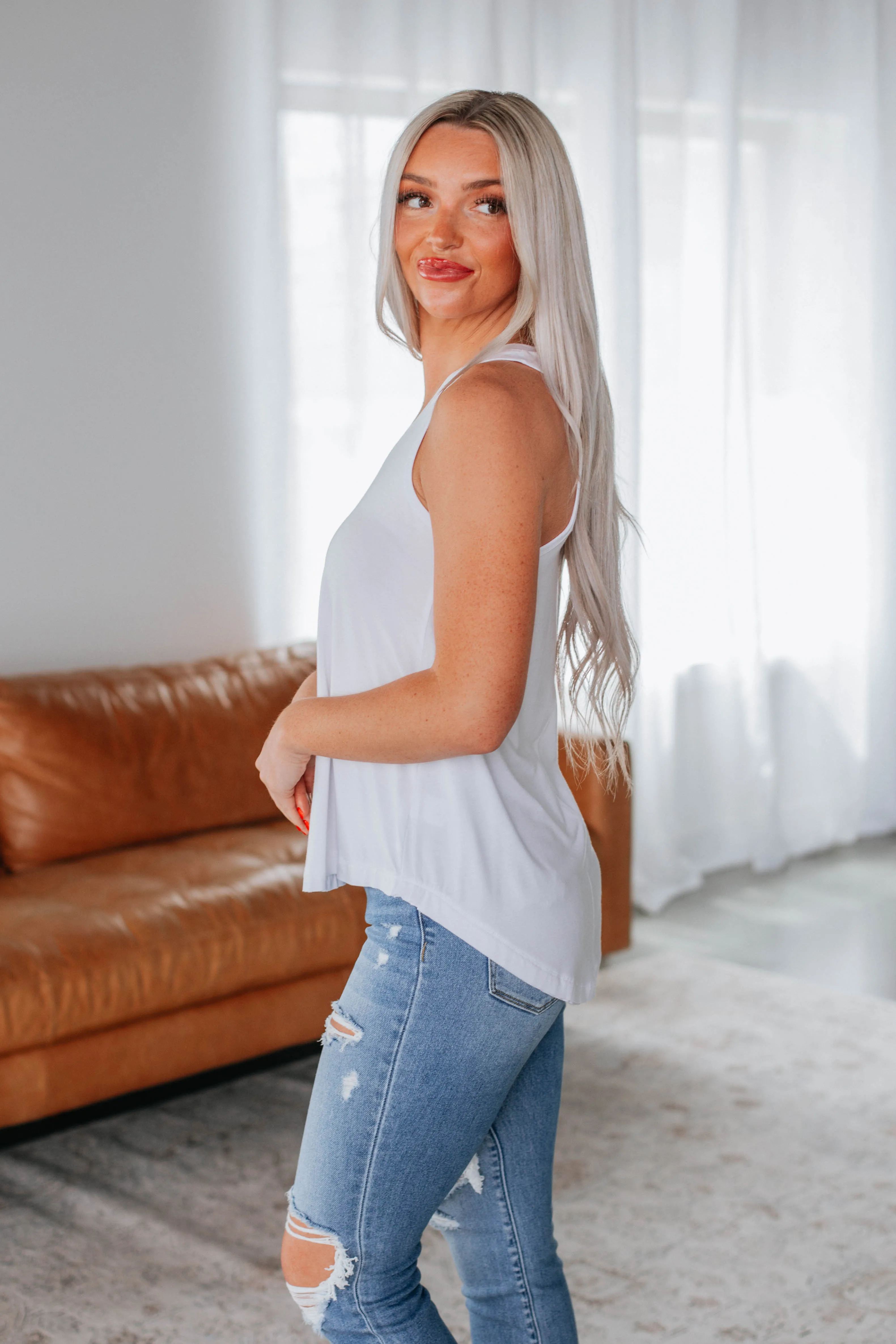 stealth Teyana Tank - Ivory