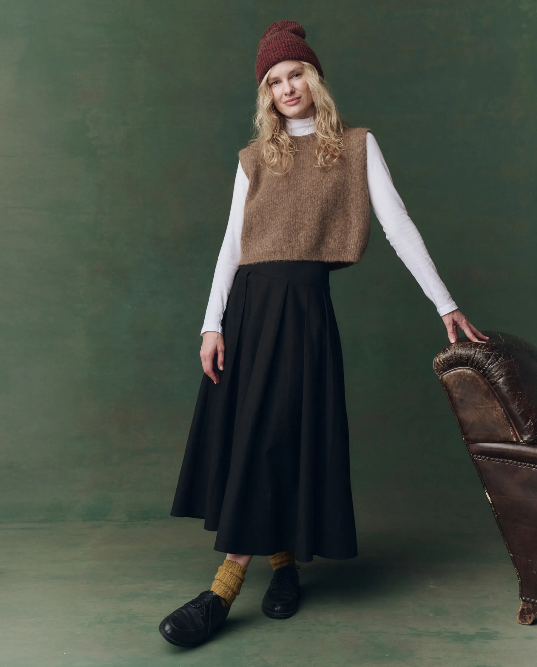 Casual Knit Layer The Brushed Melange Sweater. -- Doe