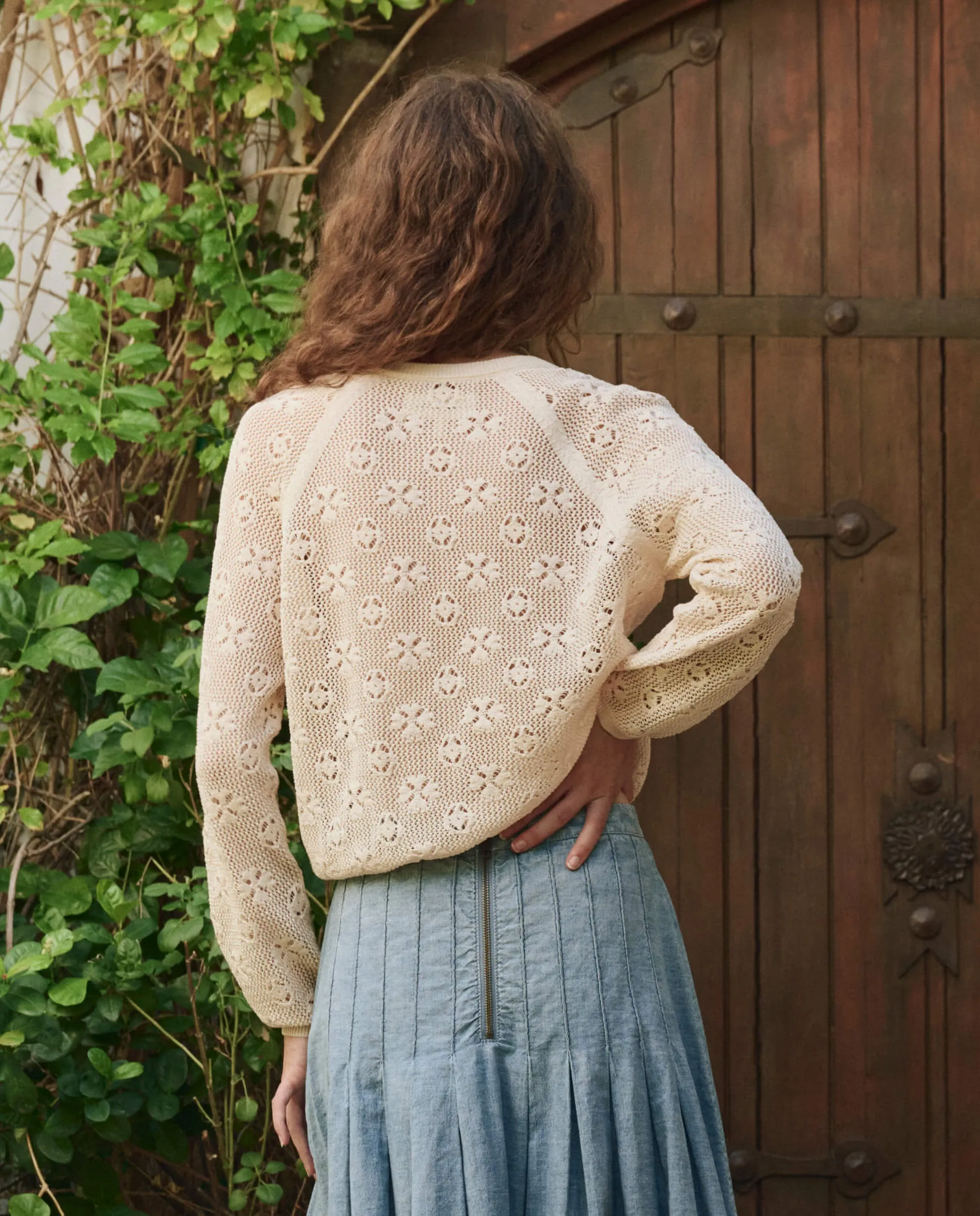 The Crochet Cardigan. -- Natural Unisex style