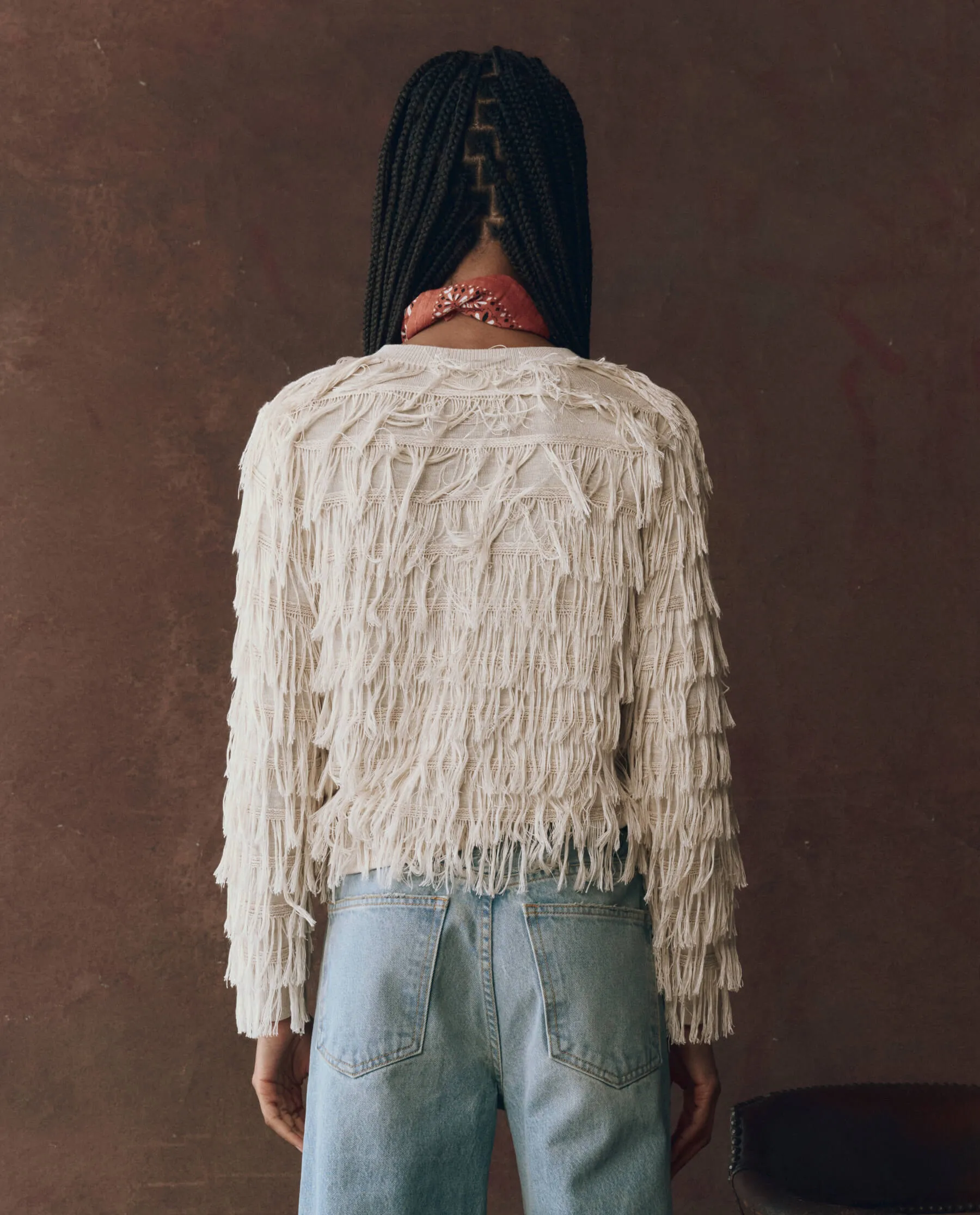 The Fringe Cardigan. -- Natural Cozy Designs Light Stretch Fit