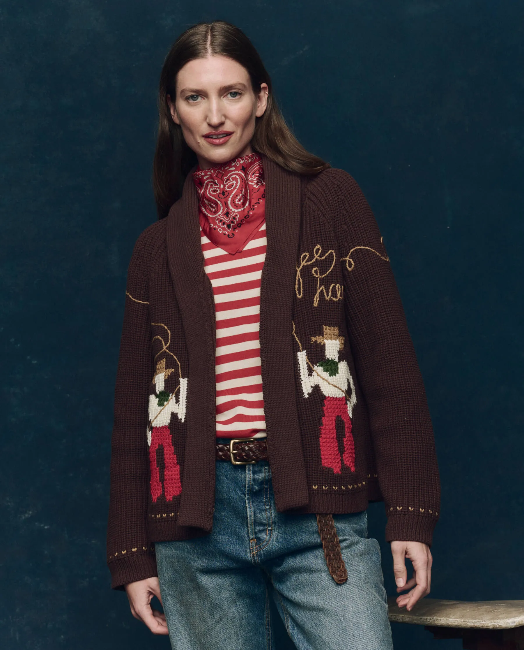 The Lasso Lodge Cardigan. -- Umber Soft Design