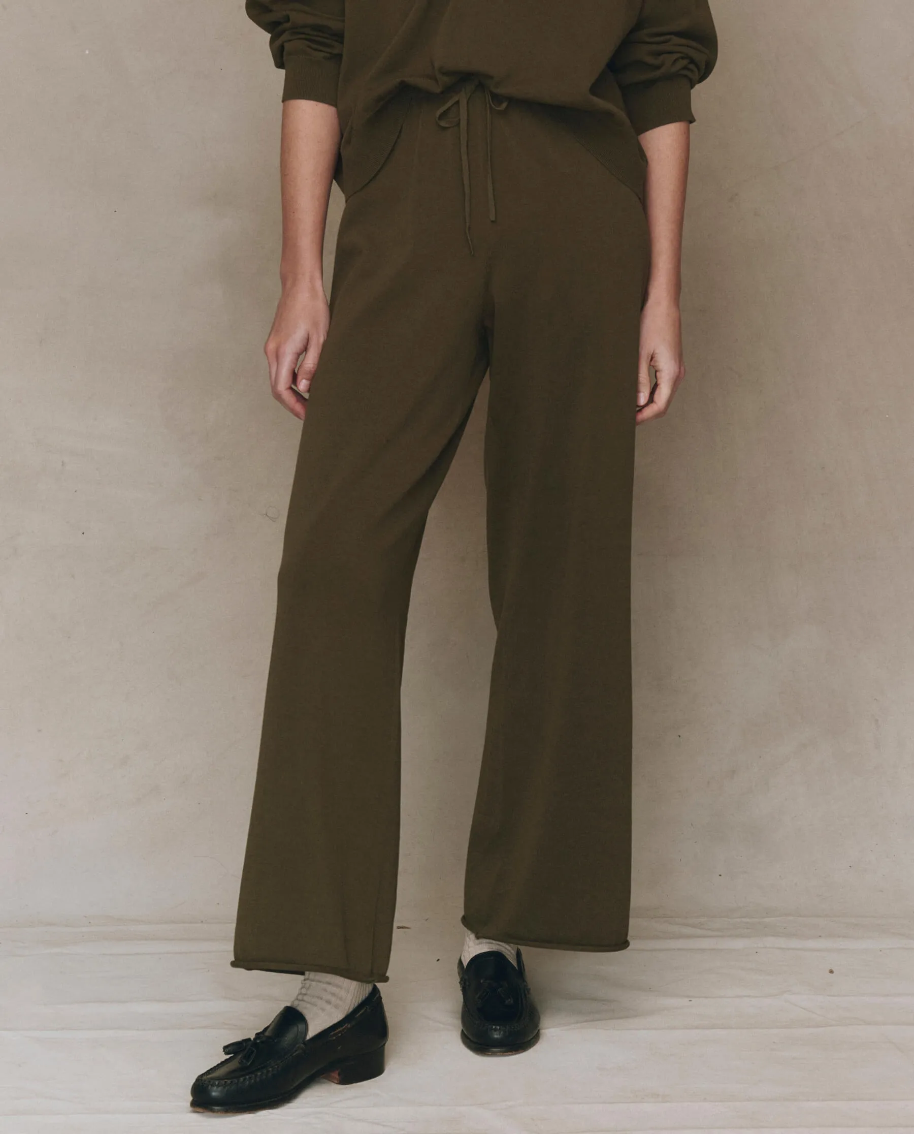 The Rec Sweater Pant. -- Army No Ride Up