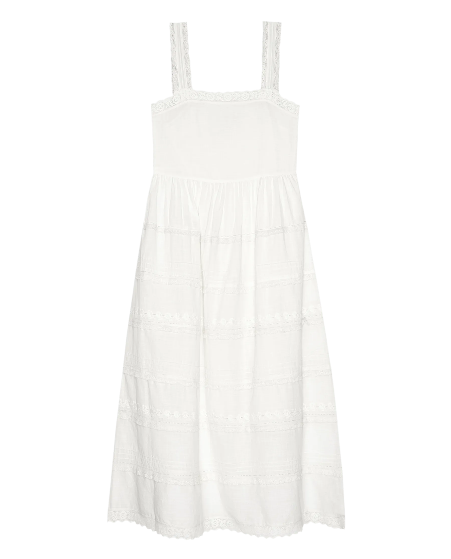 The Reverie Dress. -- White Chic Waist Design Flowy casual dress
