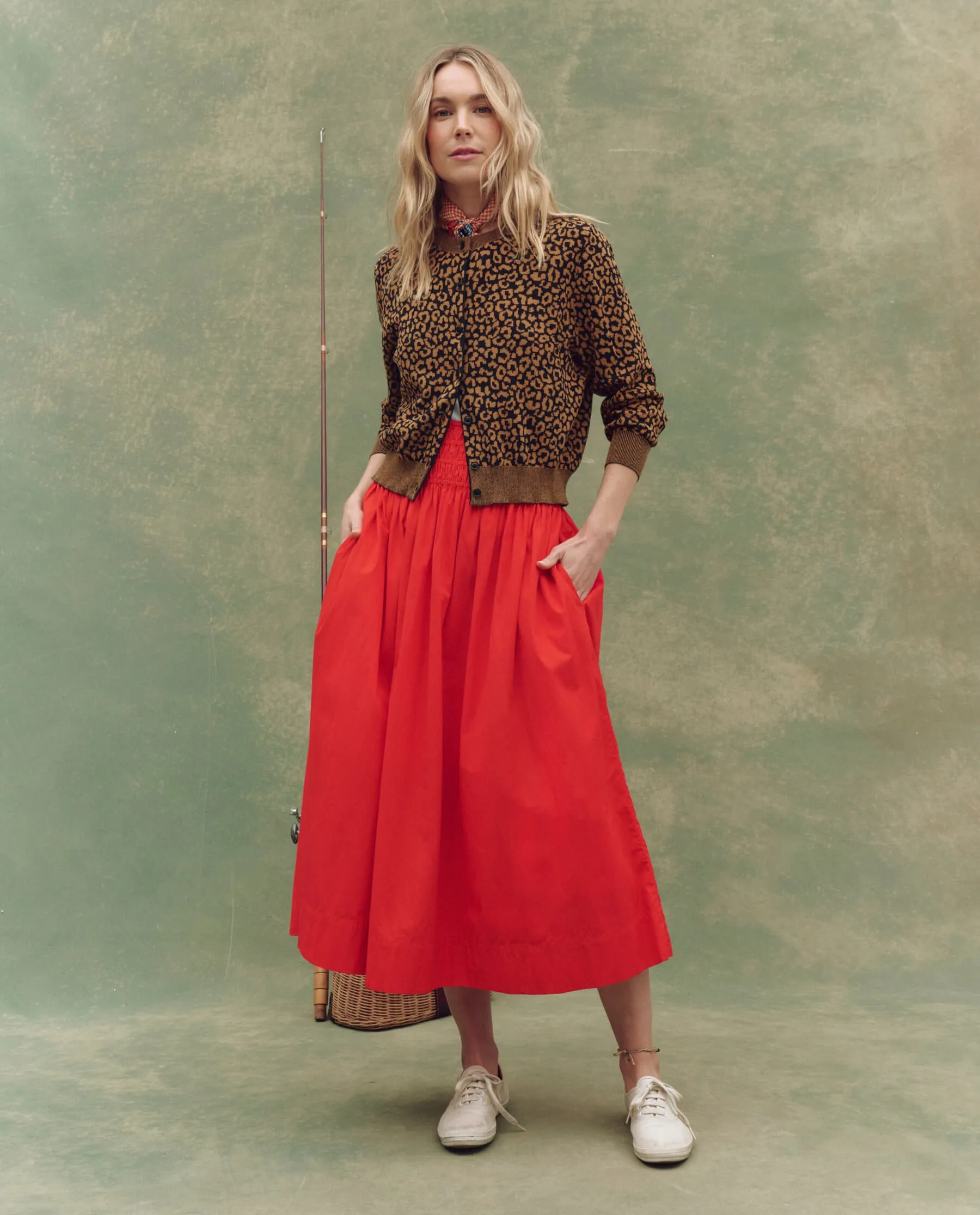 Low Impact Production Sport Flex The Tea Time Cardigan. -- Leopard