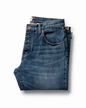 All Season Style Durable Summer Vibes The Democratic Jean in Mid Wash Organic Selvedge