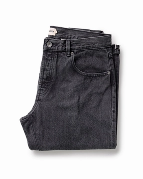 The Democratic Jean in Washed Black Organic Slub Selvedge Everyday Favorite Sleek Shape
