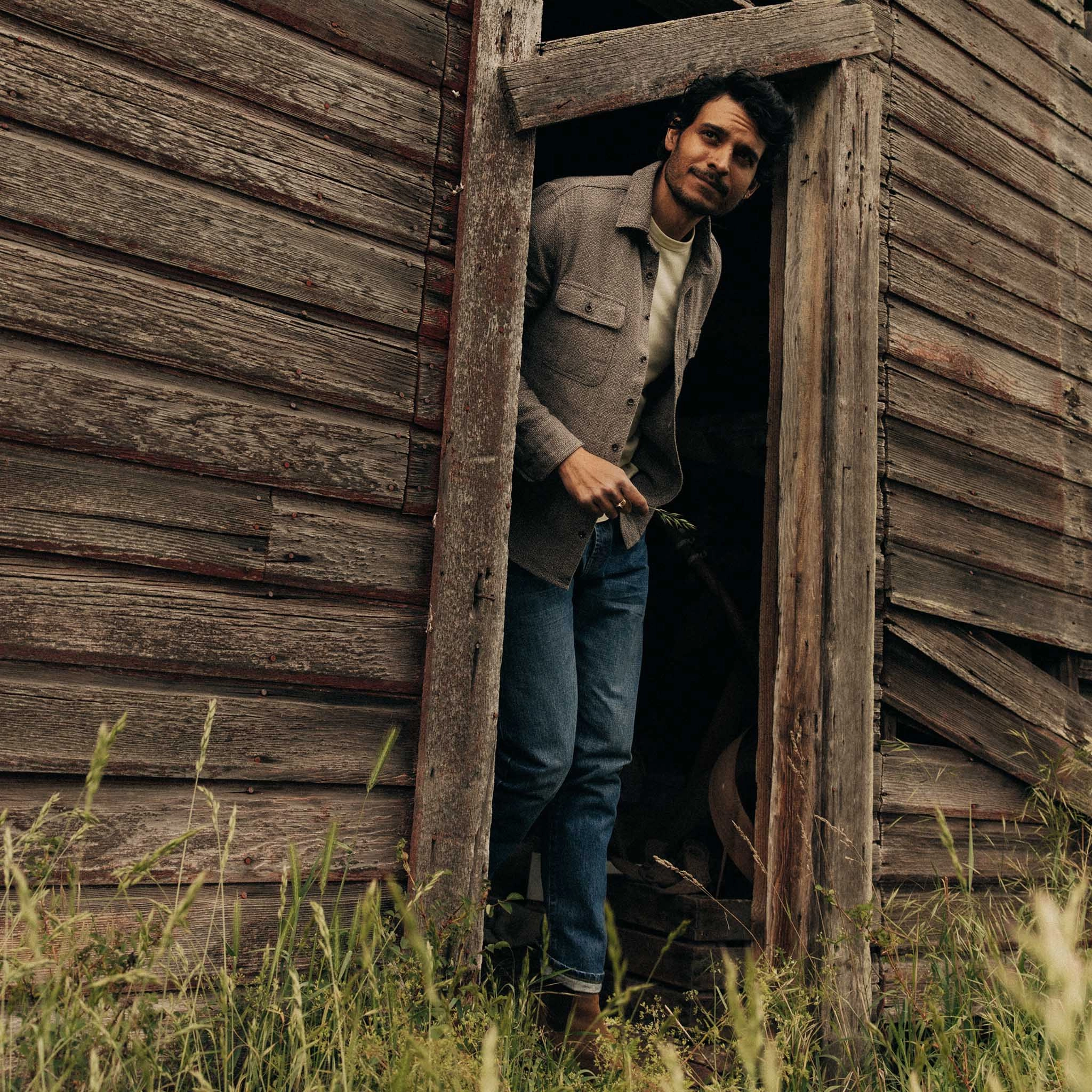 The Slim Jean in Mid Wash Organic Selvedge Comfy Streetwear Fan Music Event Everyday Loose