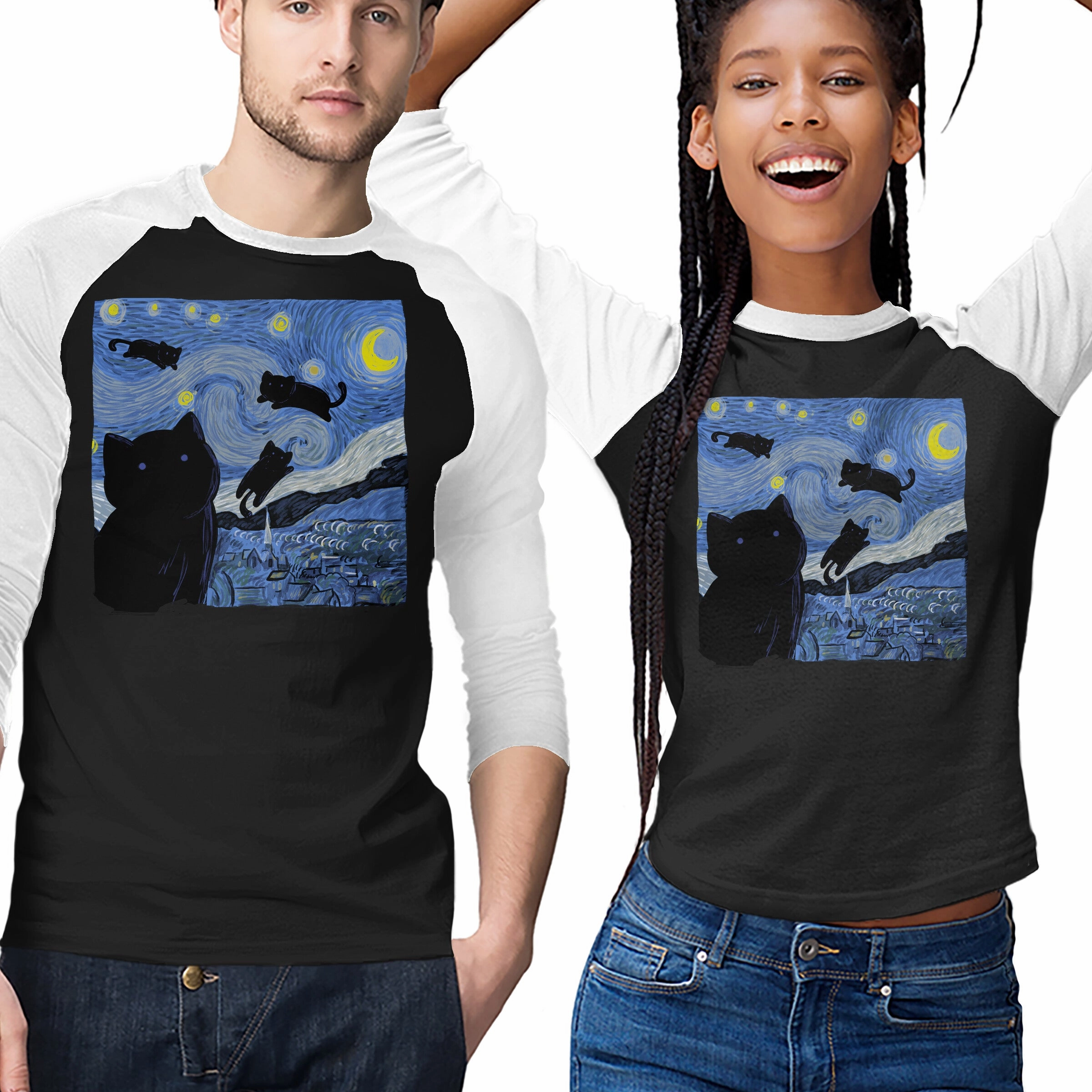 The Starry Cat Night Versatile Trend Premium Material