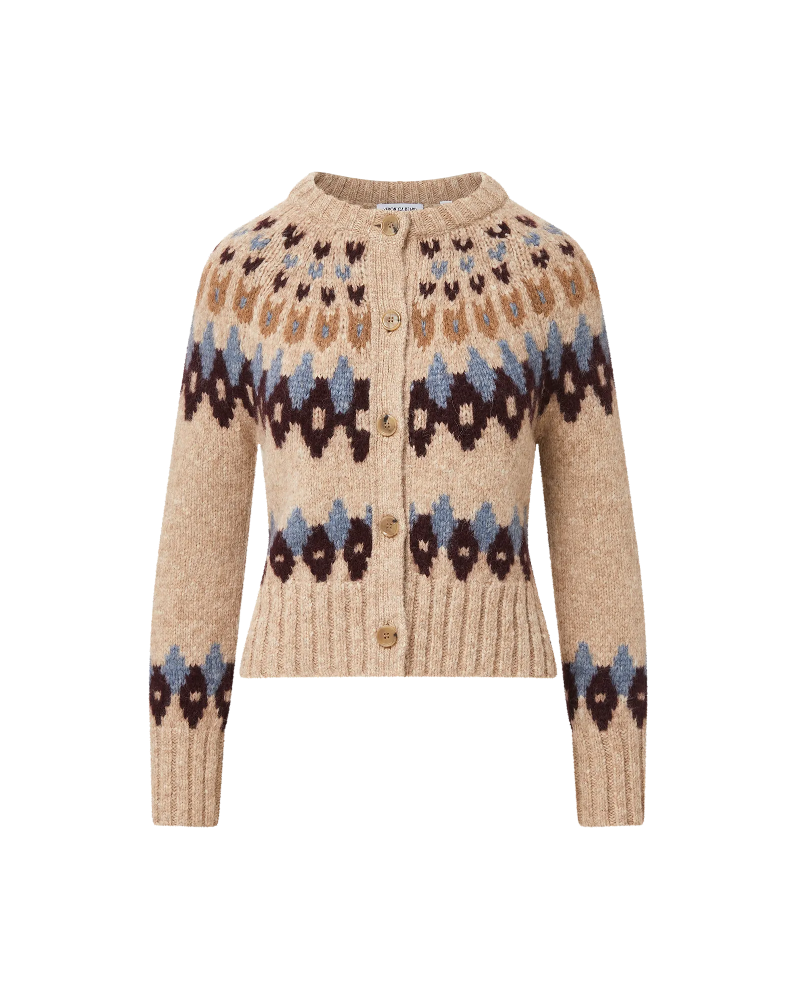 Christina Fair Isle Cardigan Outdoor Vibe Soft Warmth